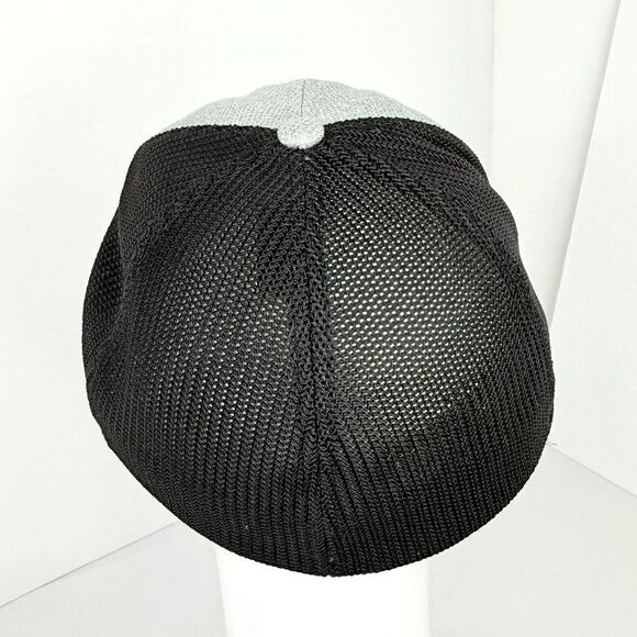 Columbia Gray Fabric Black Mesh Tree Flag FlexFit Ball Cap Hat - Picture 9 of 14
